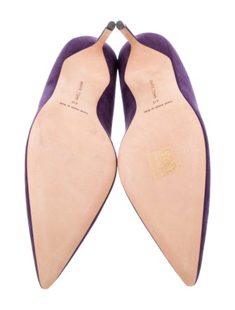 Manolo Blahnik Suede Pumps