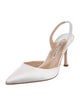 Manolo Blahnik Satin Slingback Pumps