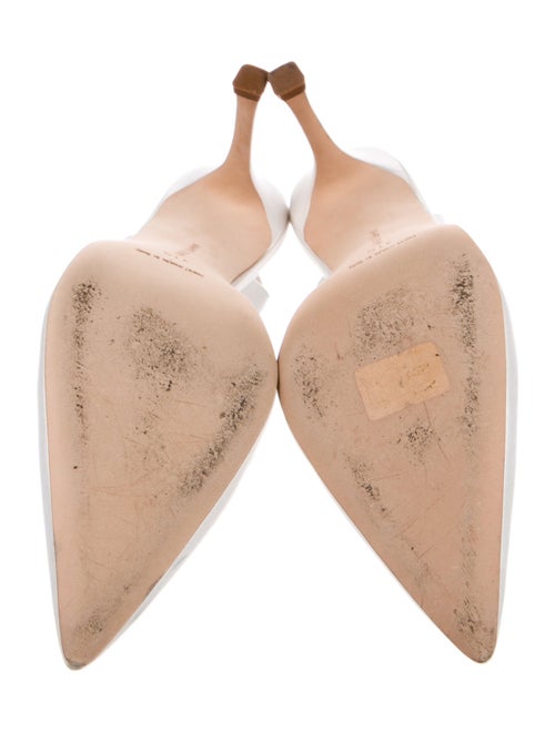 Manolo Blahnik Satin Slingback Pumps