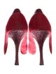 Manolo Blahnik Suede Animal Print Pumps
