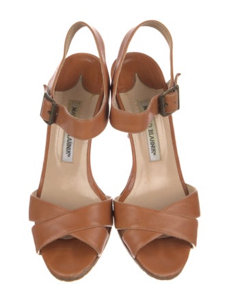 Manolo Blahnik Leather Sandals