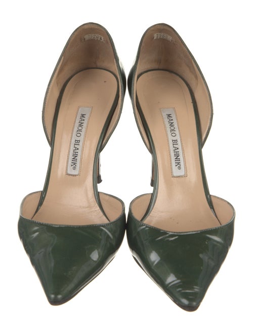 Manolo Blahnik Patent Leather D'Orsay Pumps
