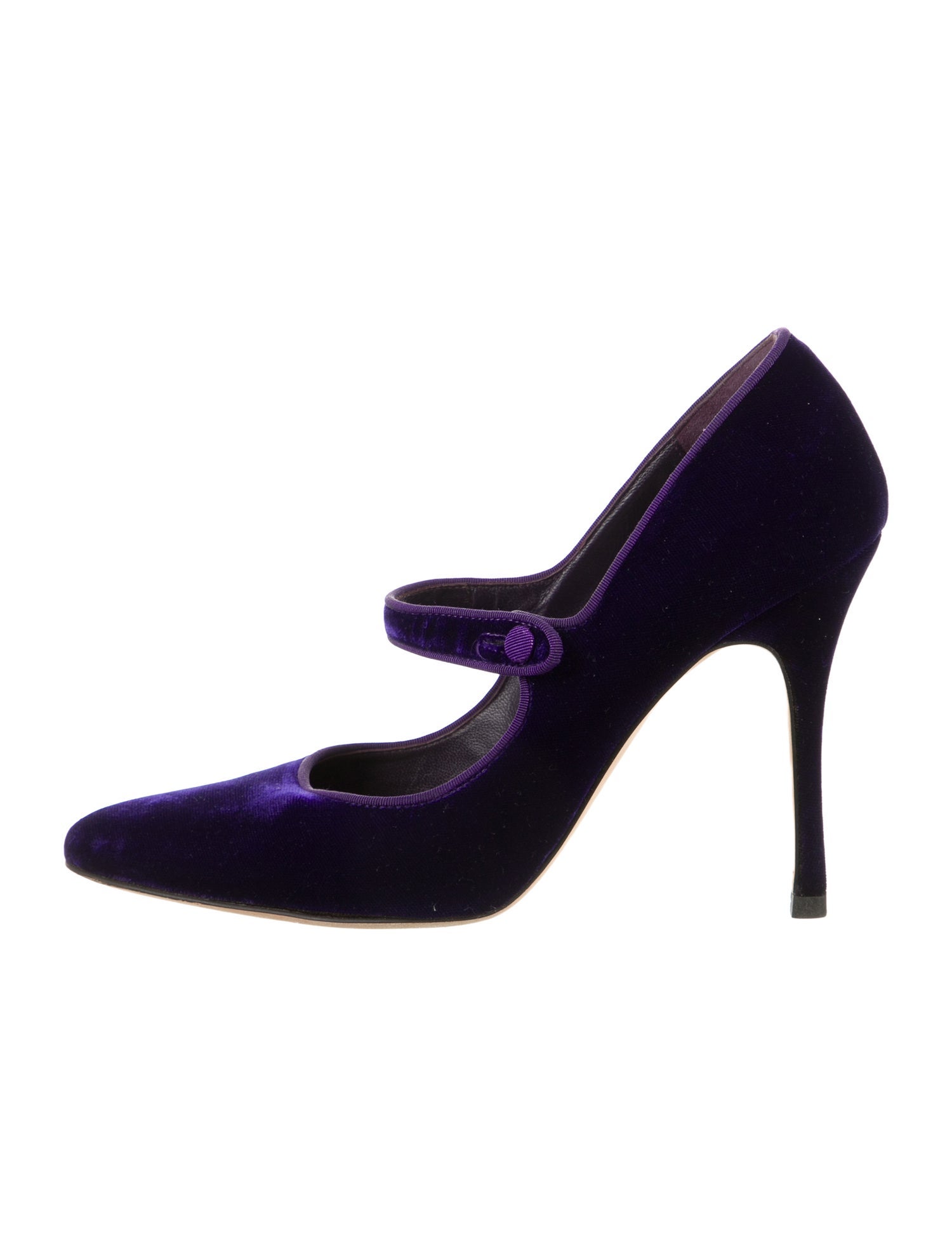 Manolo Blahnik Velvet Pumps