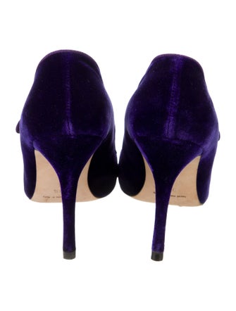 Manolo Blahnik Velvet Pumps