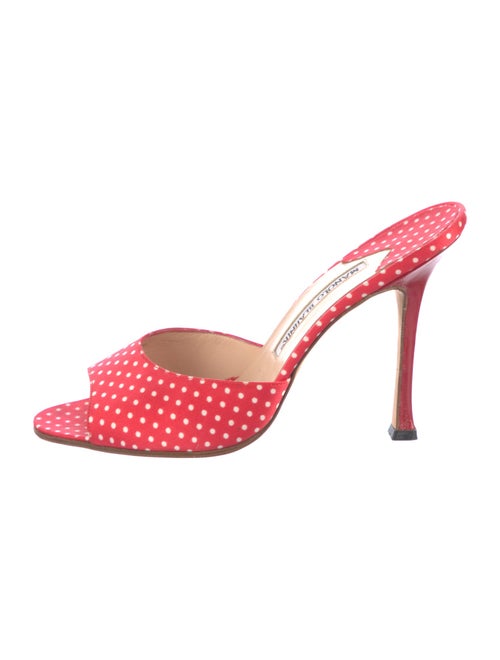 Manolo Blahnik Printed Slides