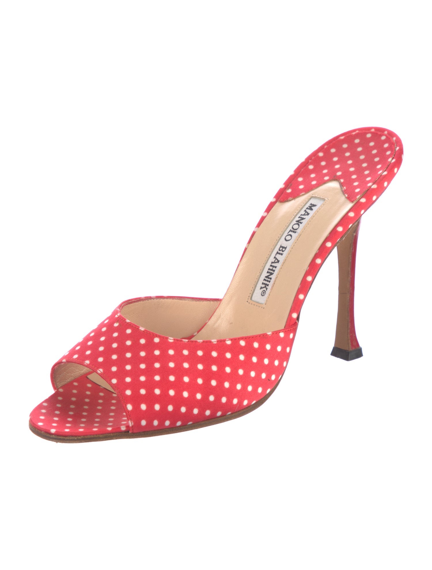 Manolo Blahnik Printed Slides