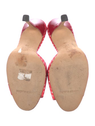 Manolo Blahnik Printed Slides