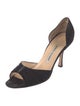 Manolo Blahnik Suede D'Orsay Pumps