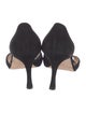 Manolo Blahnik Suede D'Orsay Pumps