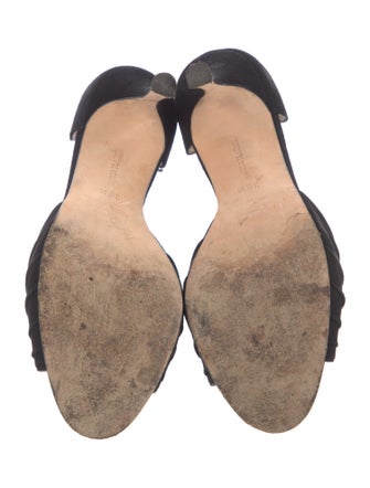 Manolo Blahnik Suede D'Orsay Pumps