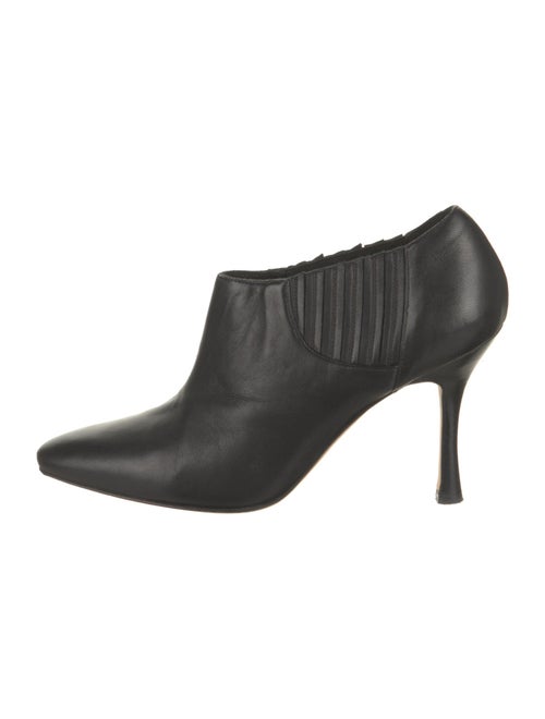 Manolo Blahnik Leather Mesh Accents Pumps