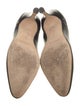Manolo Blahnik Leather Mesh Accents Pumps