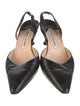 Manolo Blahnik Leather Slingback Pumps