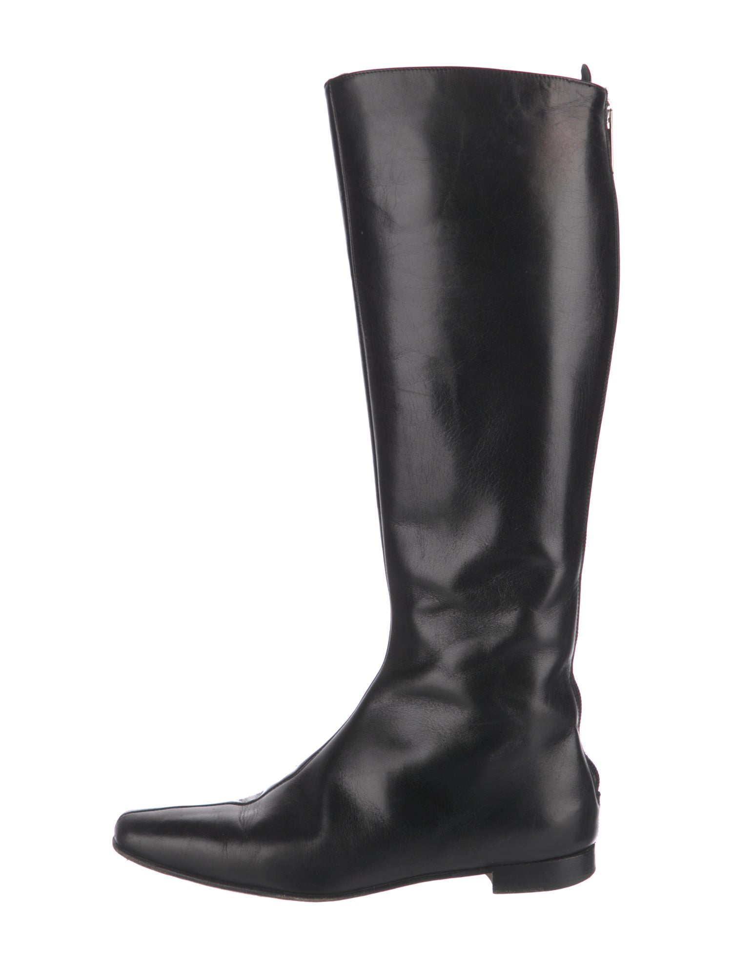 Manolo Blahnik Leather Riding Boots