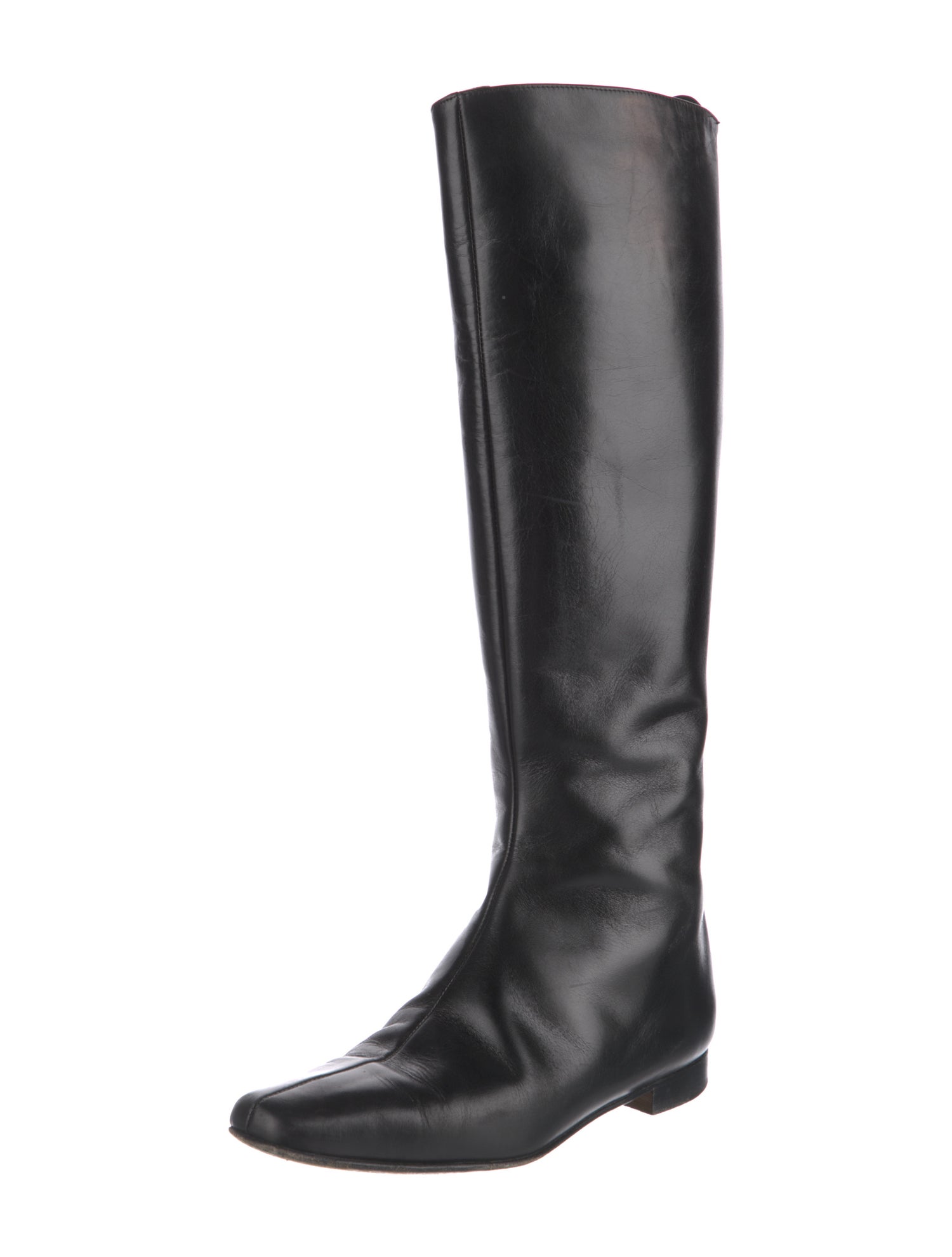 Manolo Blahnik Leather Riding Boots