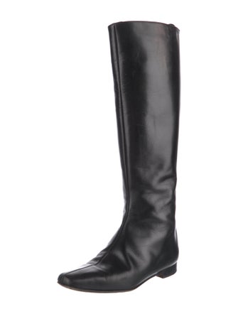 Manolo Blahnik Leather Riding Boots