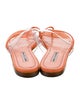 Manolo Blahnik Leather Slides