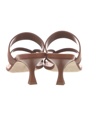 Manolo Blahnik Leather Slides