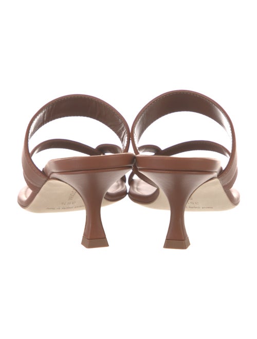 Manolo Blahnik Leather Slides