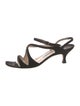 Manolo Blahnik Suede Slingback Sandals