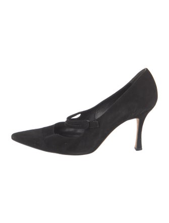 Manolo Blahnik Suede Pumps