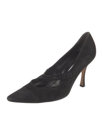 Manolo Blahnik Suede Pumps