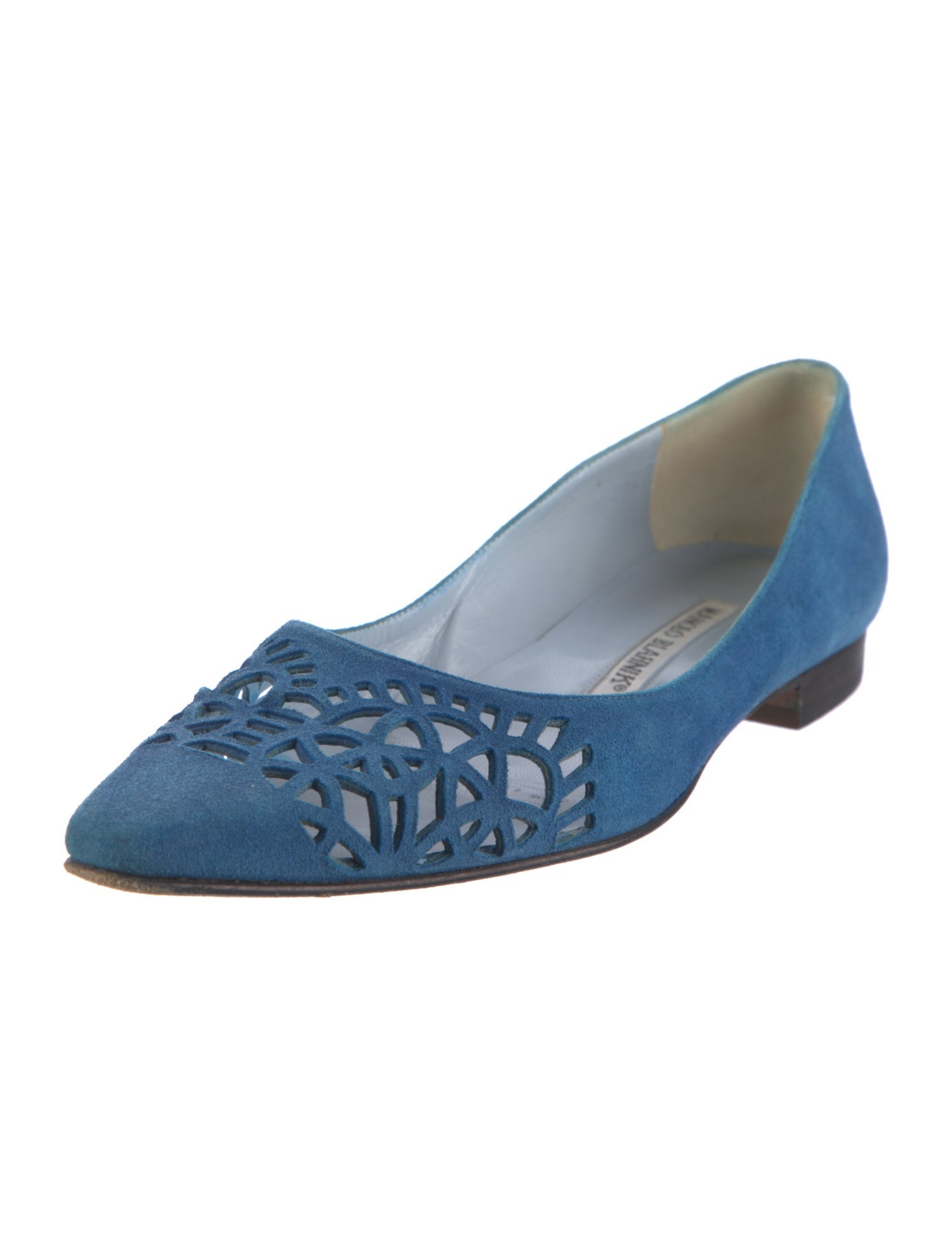 Manolo Blahnik Suede Flats