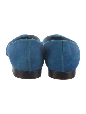 Manolo Blahnik Suede Flats