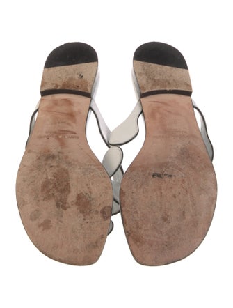 Manolo Blahnik Leather Slides