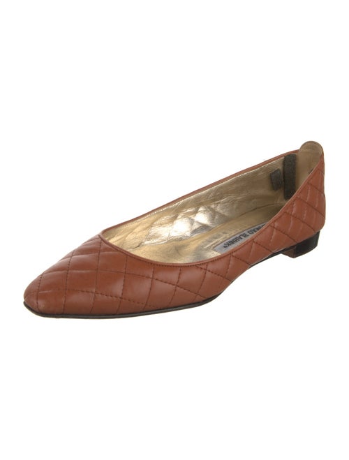 Manolo Blahnik Leather Flats
