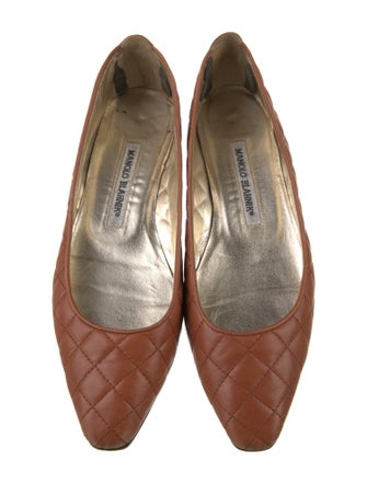 Manolo Blahnik Leather Flats