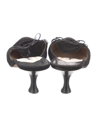 Manolo Blahnik Suede Mules
