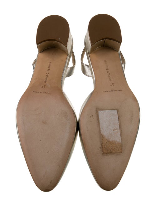 Manolo Blahnik Leather Slingback Pumps
