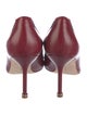 Manolo Blahnik Leather Colorblock Pattern Pumps
