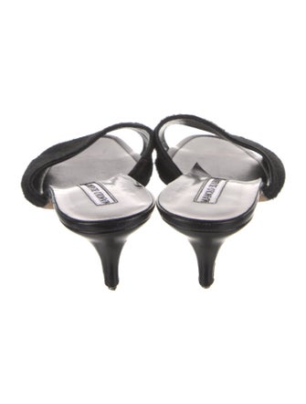 Manolo Blahnik Ponyhair Slides