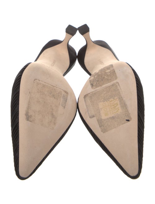 Manolo Blahnik Satin Mules