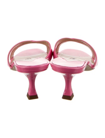 Manolo Blahnik Callamu 50 Patent Leather Slides