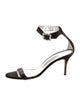Manolo Blahnik Satin Crystal Embellishments Sandals