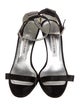 Manolo Blahnik Satin Crystal Embellishments Sandals