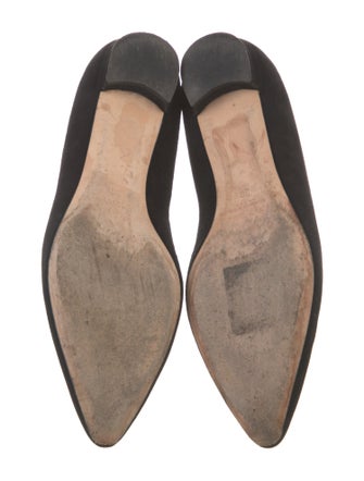Manolo Blahnik Suede Flats