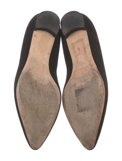 Manolo Blahnik Suede Flats
