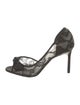 Manolo Blahnik Lace Lace Pattern D'Orsay Pumps