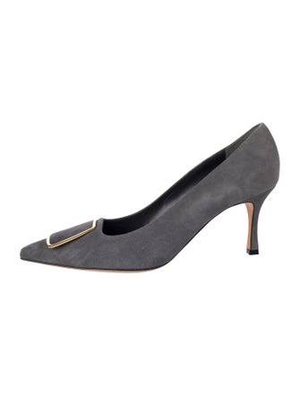 Manolo Blahnik Suede Pumps