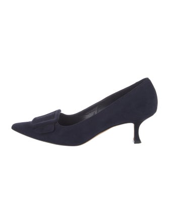 Manolo Blahnik Suede Pumps
