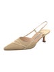 Manolo Blahnik Canvas Slingback Pumps