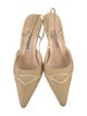Manolo Blahnik Canvas Slingback Pumps