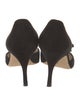 Manolo Blahnik Suede D'Orsay Pumps