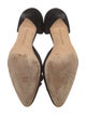 Manolo Blahnik Suede D'Orsay Pumps