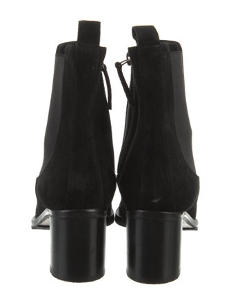 Manolo Blahnik Suede Chelsea Boots