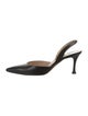 Manolo Blahnik Leather Slingback Pumps